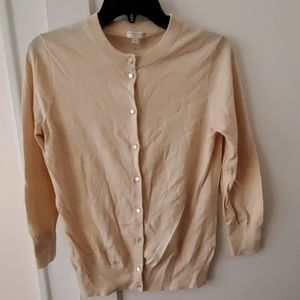 J Crew Factory cotton Clare cardigan sweater M